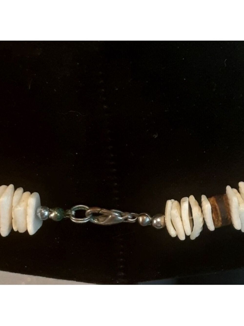 Brown & White Pucca Shell Necklace - Picture 6 of 9